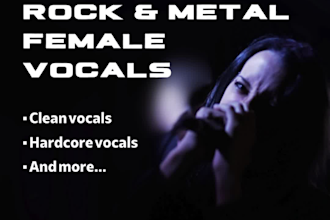 record any rock or metal vocal tracks for your song