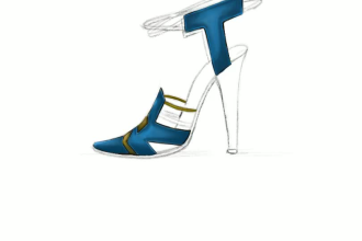 sketch shoe designs and footwear illustrations