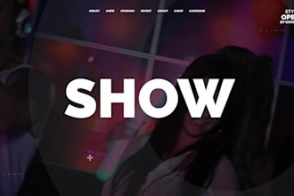 design dj night club music event promo video in 24 hrs