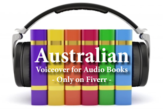 do a quality australian audiobook voiceover