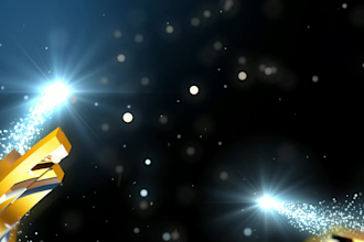put your logo text in christmas tree intro animation video