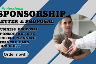 do professional sponsorship proposals, case study reports, business documents
