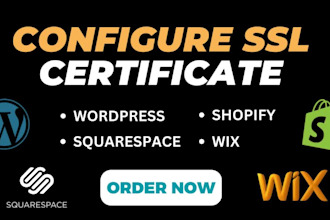 setup ssl certificate and fix https error on wix, shopify