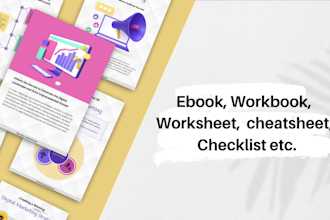 design workbook ebooks worksheet lead magnet cover interior page layout in canva