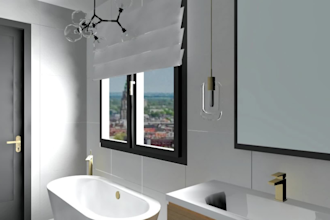 give you bathroom interior design service in your budget