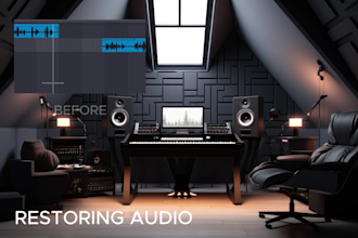 high quality audio restoration remove noise,crackle and fix your old recordings