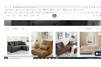create an automated shopify wayfair furniture dropshipping store,
