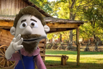 create a spokesperson video using a puppet