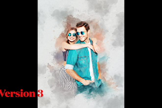 convert your photo into a stunning watercolor artwork