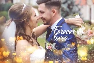 create a professional wedding invitation,slideshow or opener video editing