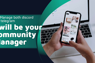 be your telegram community manager with 40 chatters