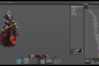 create 2d spine animation