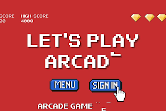 create lifetime earning arcade and retro games website