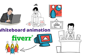 create 2d whiteboard animation video through videoscribe
