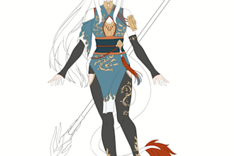 draw art commission in anime style