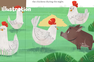 illustrate and design cute books for children
