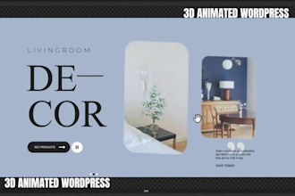 3d animated wordpress website design wordpress 3d webflow spline animation