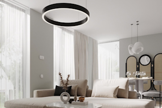 professional 3d rendering interior with high quality