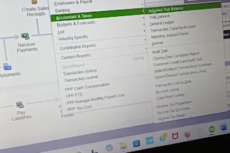 setup, catch up, do your bookkeeping in quickbooks and also available for job