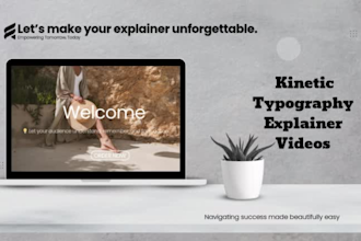 create custom kinetic typography animated video