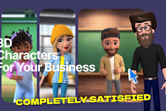 do 2d 3d cartoon animation, 3d animation video, 3d animated music video, vsl