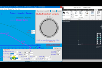 sell software of concrete column design sends reinforcement details to autocad