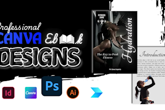 design editable canva ebook design health fitness ebook lead magnet workout plan