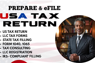prepare e file your 1040 us tax return register us llc non us resident ein