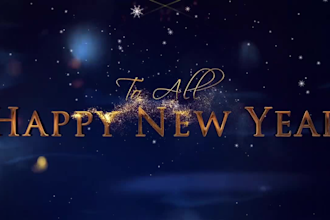 create 3d christmas animation video, logo animation, new year christmas video