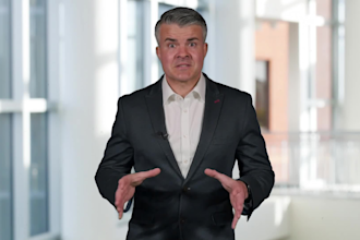 create a green screen british spokesperson or presenter video
