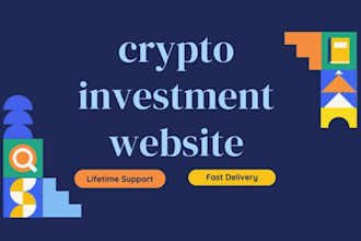 develop crypto investment website within 24 hours