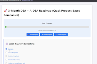 create a personalized 3 month dsa roadmap