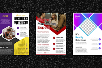 do professional flyer, brochure, booklet design for business