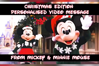 create christmas edition mickey minnie surprise trip reveal video