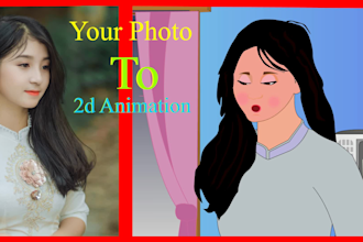 create 2d animation from your image and vector