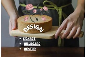 design billboard, signage and menu design