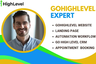 gohighlevel expert go high level landing page sales funnel highlevel website ghl