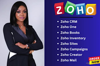 do zoho one, zoho crm, zoho books, zoho campaigns sites, zoho creator and mail