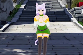2d 3d custom vrchat avatar 3d furry avatar, anime vrc character model animation