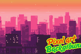 do pixel art background environment, tileset scenery and rpg game assets