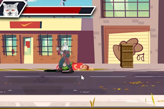 create 2d game art, game UI UX design