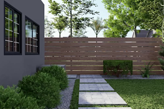 do 3d landscape of backyard front yard pool patio deck plant
