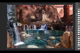 professional digital environmental artwork matte painting