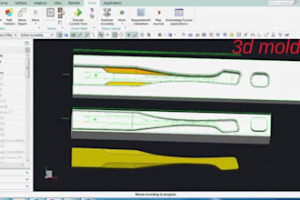 do molding to produce sunglasses and cnc programming of 3 axis machine