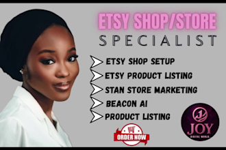 setup etsy digital products design etsy digital planner beacon ai stan store