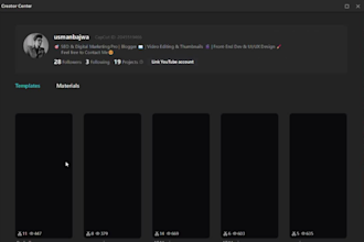 convert your cap cut editor account to creator account so you can post templates