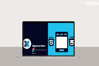 do PSD, PDF, figma to HTML, CSS, and js responsive web