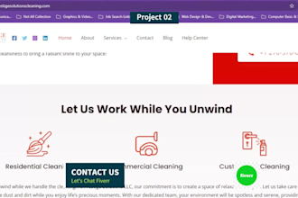 design websites for commercial or cleaning service companies
