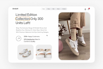 ui UX animation design for your website in figma