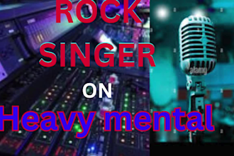 be your professional rock singer mental rock country rock heavy mental hard rock